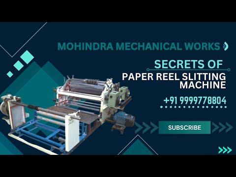 Paper Slitting and Rewinding Machine