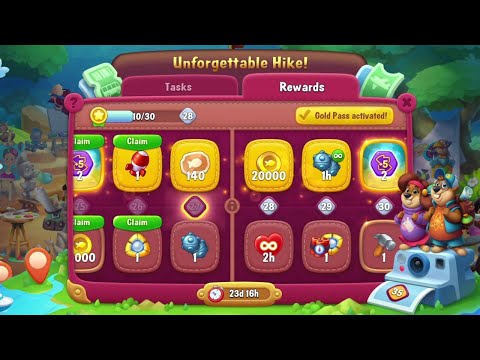 @Fishdom Win Strikes Super Hard Level 5628 - Super Hard Level 5634. Unforgettable Hike Level 27.