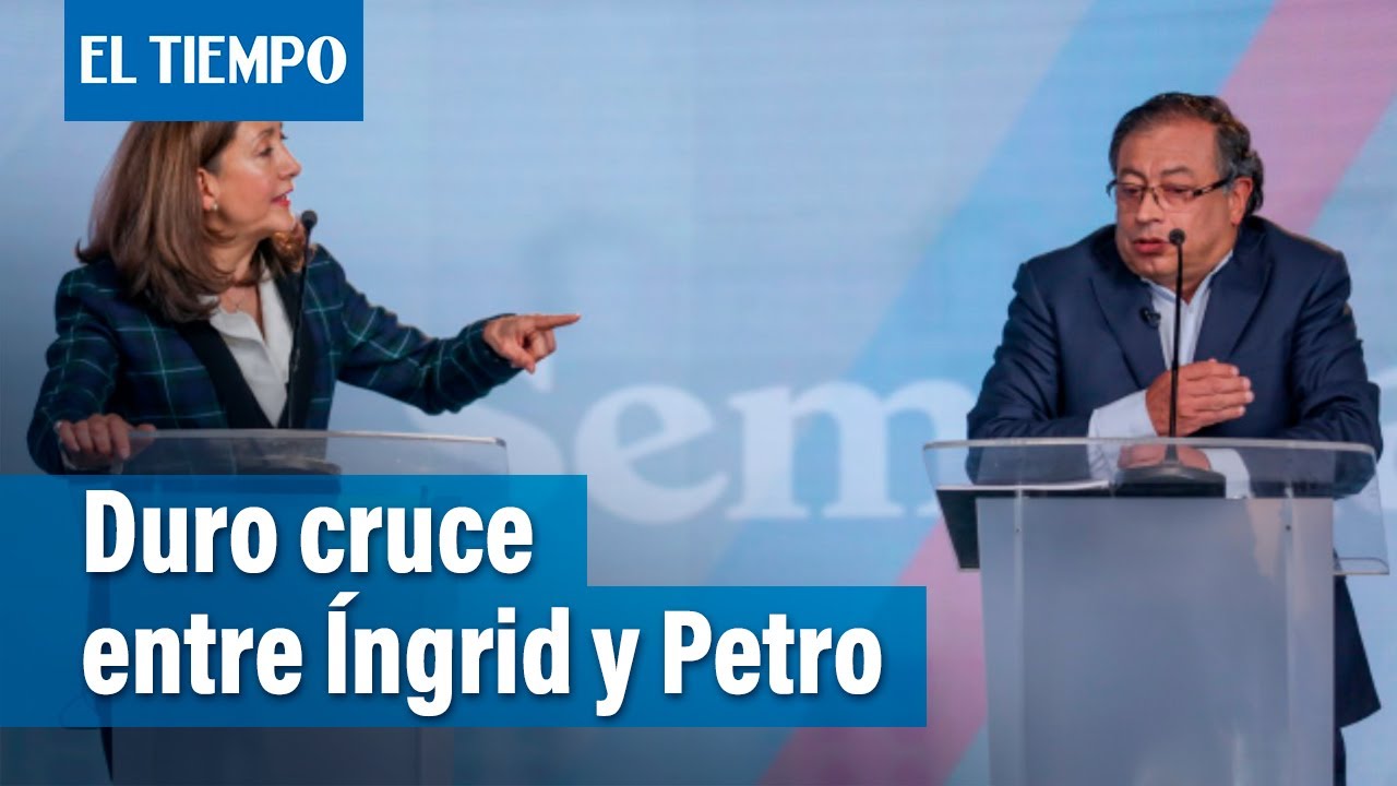 Íngrid Betancourt y Gustavo Petro: Duro cruce de palabras en el debate | El Tiempo