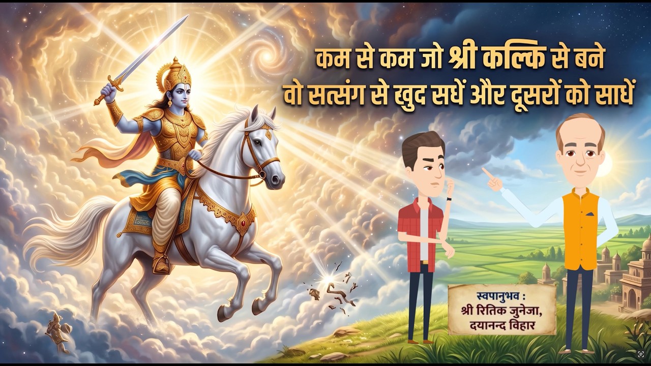 कम से कम जो श्री कल्कि से बने वो सत्संग से खुद सधें और दूसरों को साधें
