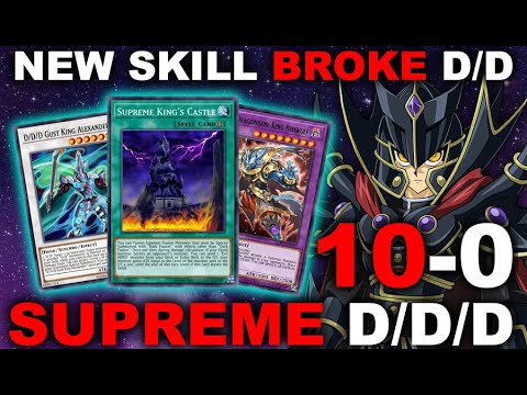 UNDEFEATED 10-0 D/D/D NEW SUPREME KING JADEN SKILL KING'S CASTLE! (Yu-Gi-Oh! Duel Links)