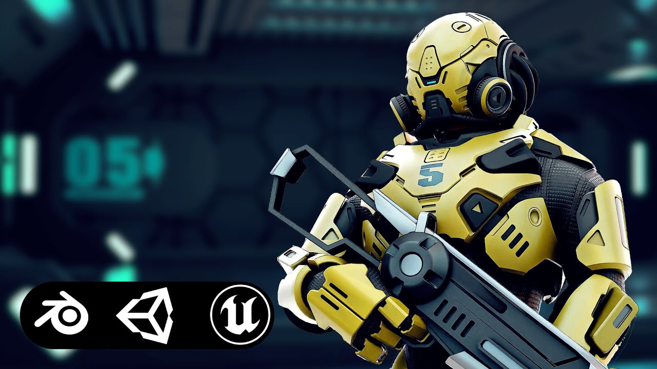 Cyborg Soldier Rx-10 Auto-Rig Pro Rigged For Mixamo Unreal Engine Unity 3D Model