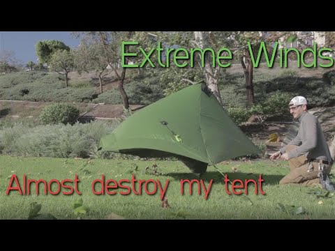 Six Moon Designs Lunar Solo In High Winds | Extreme Weather | UL Gear Test