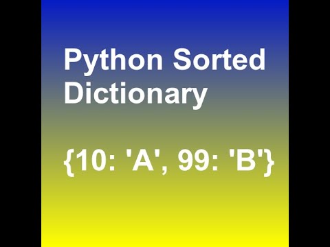 How To Sort A Dictionary By Keys In Python Python Datastructures