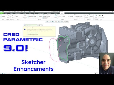 Creo Parametric 9.0 - Sketch Mode Enhancements