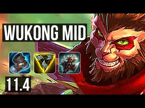 WUKONG vs ANIVIA (MID) | 3.4M mastery, 6/0/1, 1500+ games, Dominating | KR Diamond | v11.4