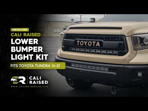 Toyota Tundra 32\" Lower Bumper LED Bar Installation | Old Version