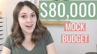 $80,000 Annual Income Budget