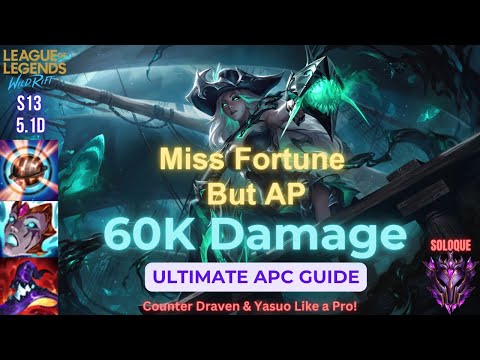 Wild Rift Miss Fortune Guide | AP Miss Fortune vs. Draven & Yasuo | Build & Gameplay | Patch 5.1D