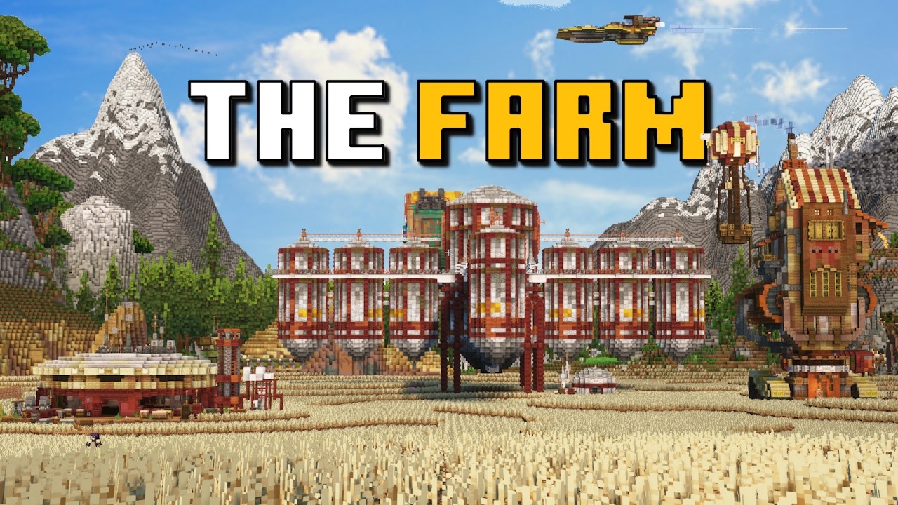 I Built Minecrafts BIGGEST Wheat Farm on my Forever World