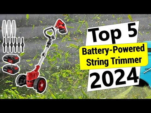 ✅TOP 5 BEST BATTERY-POWERED STRING TRIMMER REVIEWS in 2024