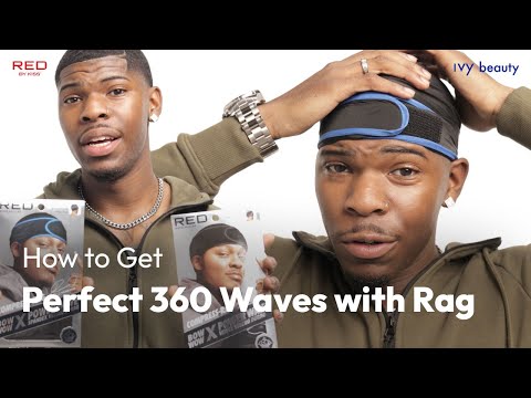 Perfect 360 Waves with RED by Kiss BOW WOW X Power Wave Velcro Compress Rag
