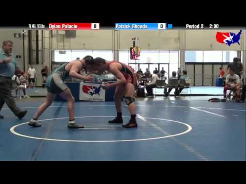 Dylan Palacio vs. Patrick Rhoads at 2013 Junior Nationals - FILA - FS