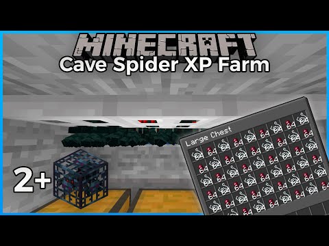 Freaky Minecraft XP Glitch: 2x Cave Spider Farm 1.16+