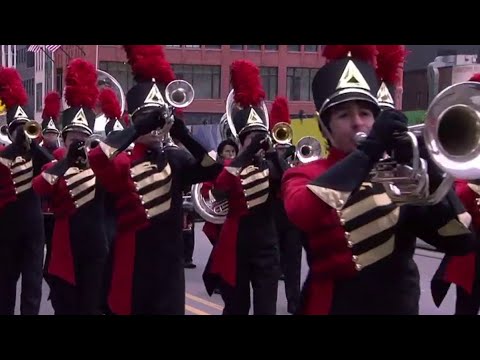 Troy Athens High School's Red Hawk Marching Band performs for national audience