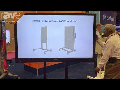 InfoComm 2019: BalanceBox Showcases the e-Box Mobile, Motorized Stand for Interactive Flat Panels