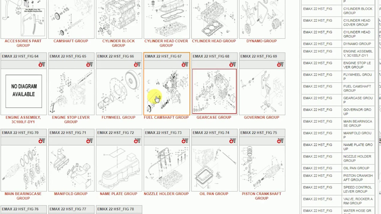 How use the Mahindra Tractor parts lookup