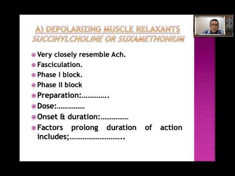 Pharma part 2 (Neuromuscular blocking agents)