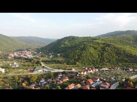 Kuršumlija, Serbia. Monastery and city view from drone