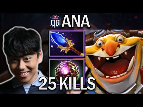 OG.ANA SMURF TECHIES WITH 25 KILLS - DOTA 2 7.29 GAMEPLAY