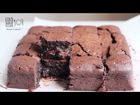 Bánh Brownies Chocolate cực mềm, ẩm | A melhor receita de Fudgy Brownies | Lilo Kitchen