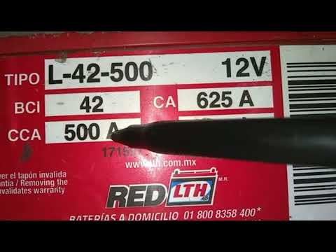 ESPECIFICACIONES DE LA BATERÍA