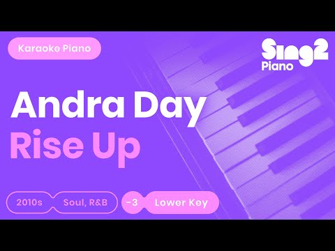 Andra Day - Rise Up (Lower Key) Piano Karaoke