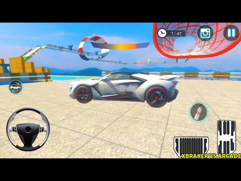 Extreme City Gt Car Stunts - All Cars Unlocked White Sport Car Driving Simulator New Levels Gameplay