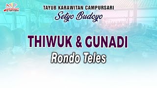Download lagu Thiwuk & Gunadi - Rondo Teles | Kawaritan SETYO BUDOYO mp3 Download lagu Thiwuk & Gunadi - Rondo Teles | Kawaritan SETYO BUDOYO mp3