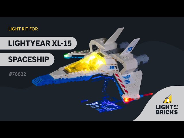 Video Teaser für LIGHT MY BRICKS - Lightyear XL 15 Spaceship 76832 Light Kit Video Demonstration