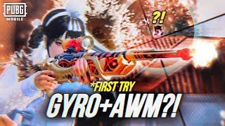 FIRST TRY, AWM+GYROSCOPE😱 /// PUBG MOBILE | SOLO vs SQUADS🔥