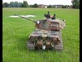 1/6 Scale RC King Tiger RC Tank Compilation Firing shots