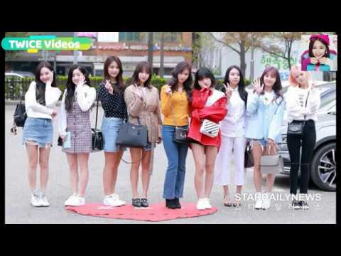 180413 TWICE 트와이스 Arrival at KBS Music Bank