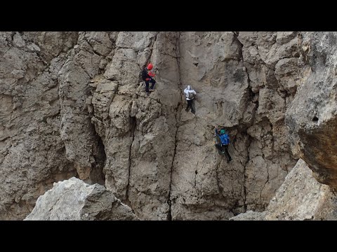 ドロミテ フェラータ第一弾　　Via  Ferrata Roda Di Vael　
