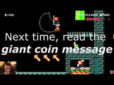 Mario Maker - Blind Kaizo Race #5 (Cool SMB1 Level!)