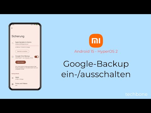 Google-Backup einschalten oder ausschalten - Xiaomi [Android 15 - HyperOS 2]