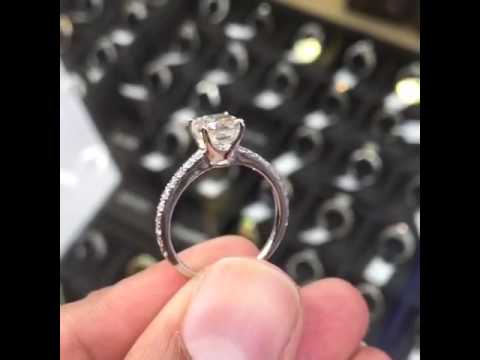 ER-SOLD-233 - 1.91 Carat H-VS1 Certified Cushion Cut Diamond Engagement Ring 18k White Gold