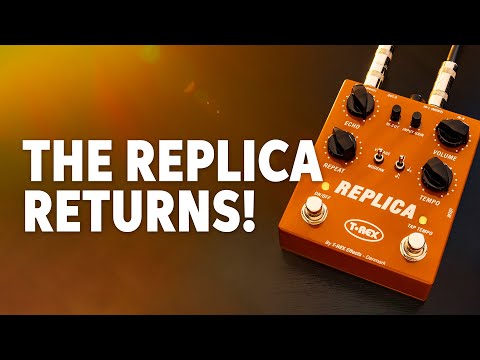 T-Rex Replica Stereo Delay Pedal with Tap Tempo | Sweetwater T-Rex Replica Stereo Delay Pedal with Tap Tempo | Sweetwater