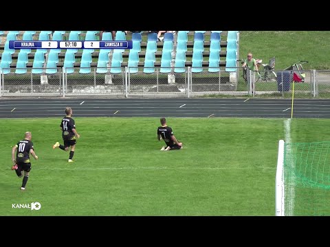 Skrót meczu: MLKS Krajna Sępólno Krajeńskie - Zawisza II Bydgoszcz [3:2], 20.08.2023 r.