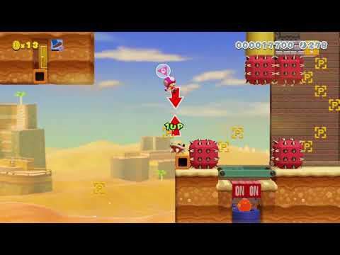 【マリオメーカー2】Kaizo:Ant Trooper Desert【MarioMaker2】