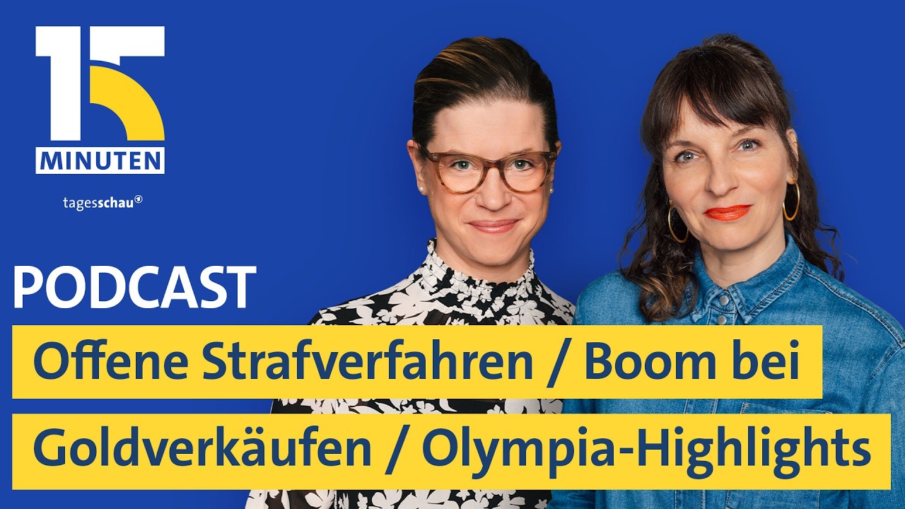 Offene Strafverfahren, zu wenige Richter / Goldverkauf boomt / Olympia-Highlights | „15 Minuten“