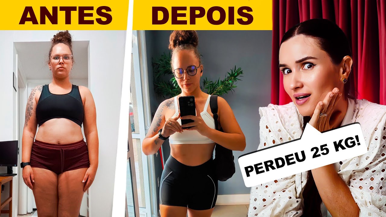 ELA FEZ SOMENTE ISSO PARA ELIMINAR 25KG! DIETA NO VÍDEO