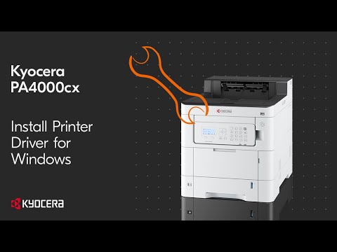 Kyocera PA4000cx — установка драйвера в Windows