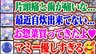 片頭痛と歯が痛くて最近自炊が出来てないぺこらの代わりにお惣菜を買ってきてくれるぺこらマミー【ホロライブ/兎田ぺこら/ぺこらマミー】