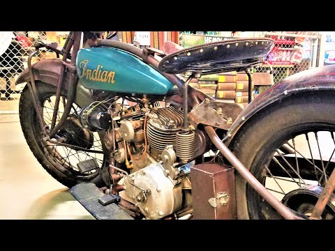 1930 Indian 101 Scout 45ci 740cc Classic Vintage motorbike Close-up View