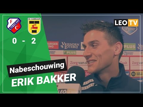 Nabeschouwing Erik Bakker Jong FC Utrecht  SC Cambuur