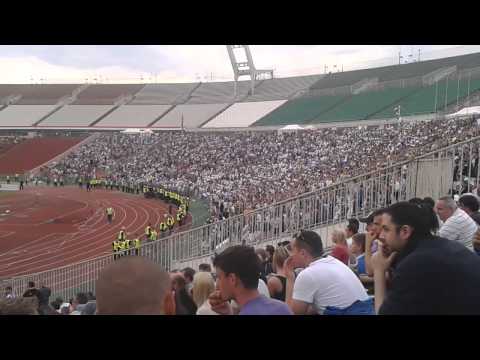 M.K. döntő 2014 Újpest szurkolás