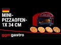 Mini forno elettrico per pizza - 1x 34cm - Manuale - Schwarz