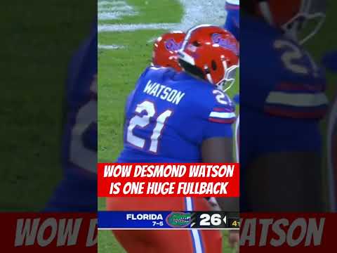 Wow desmond watson is one huge fullback