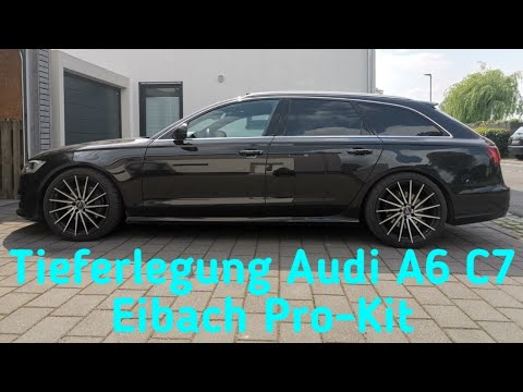 Feder wechseln hinten Audi A6 C7 Eibach Tiefelegung